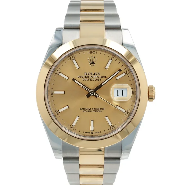 Estate Rolex Two-Tone Gent’s 40mm OPDJ Champagne Index Dial 126303 With Box & Card C.2021