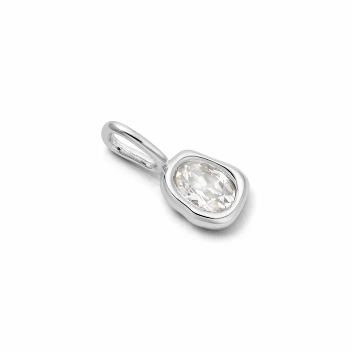 Estée Lalonde Sapphire Charm Pendant Sterling Silver