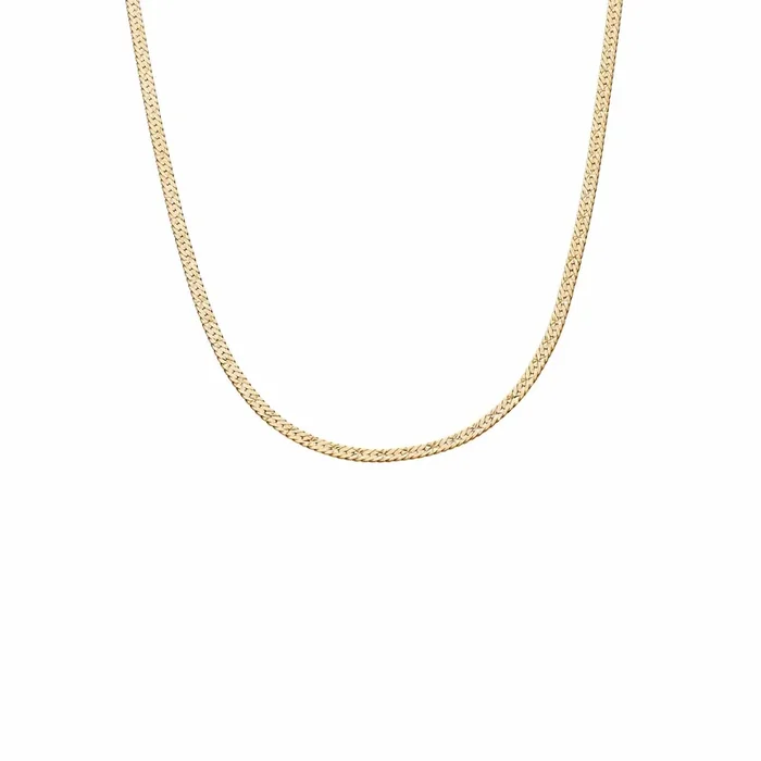 Estée Lalonde Short Snake Chain Necklace 18ct Gold Plate