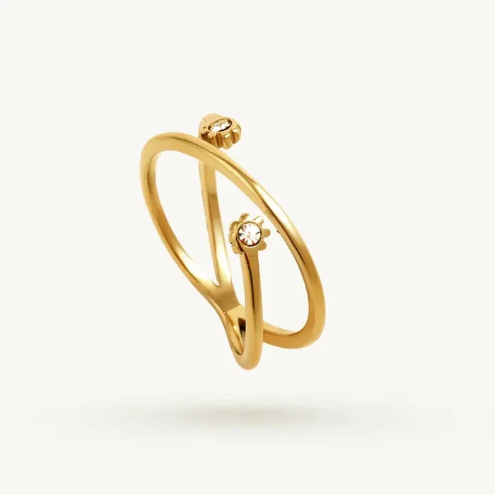 Eternal Embrace Cross Ring