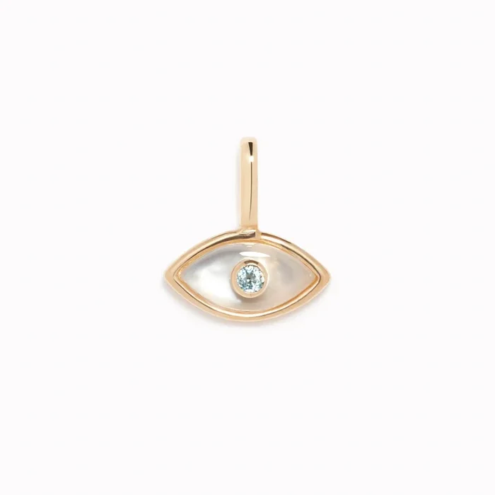 Evil Eye Charm 14k Gold