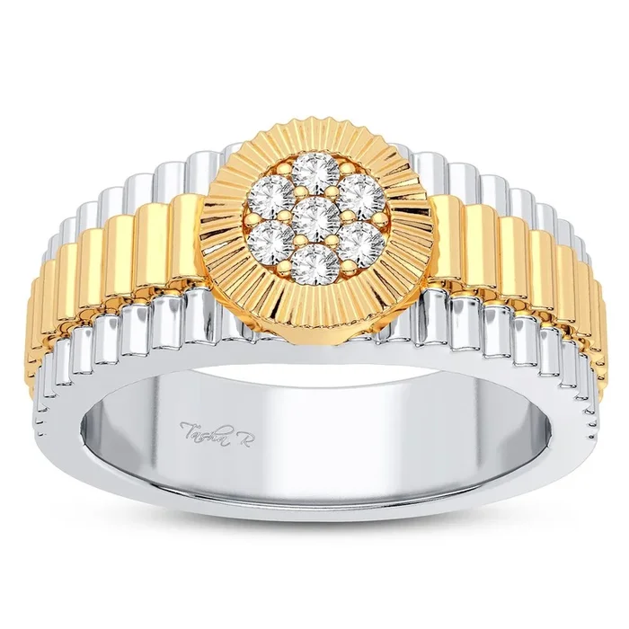 Exquisite 14K 0.20CT Diamond Ring