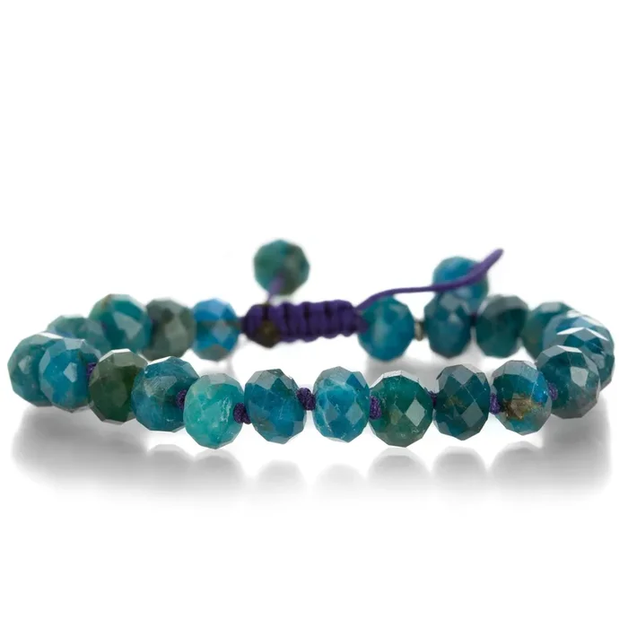 Faceted 8mm Apatite Bracelet