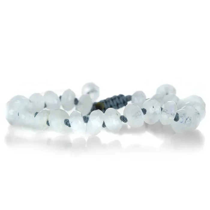 Faceted 8mm Moonstone Bracelet