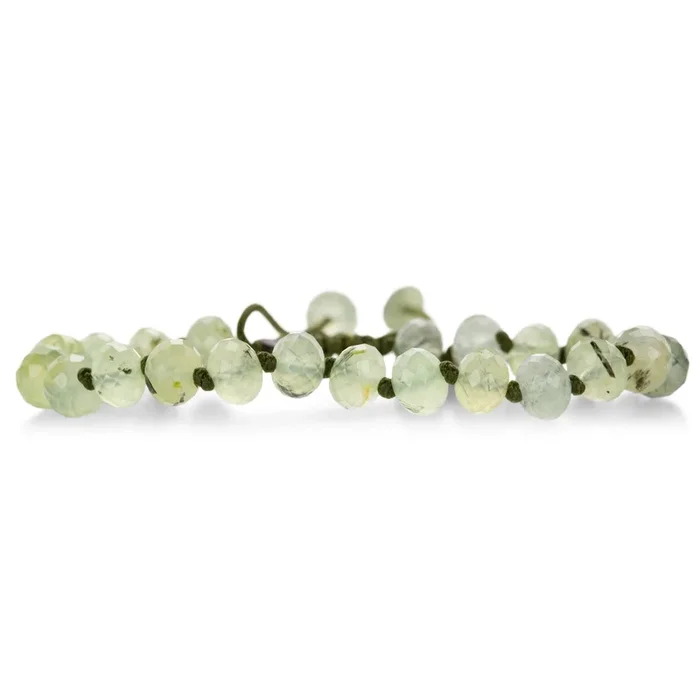 Faceted 8mm Prehnite Bracelet