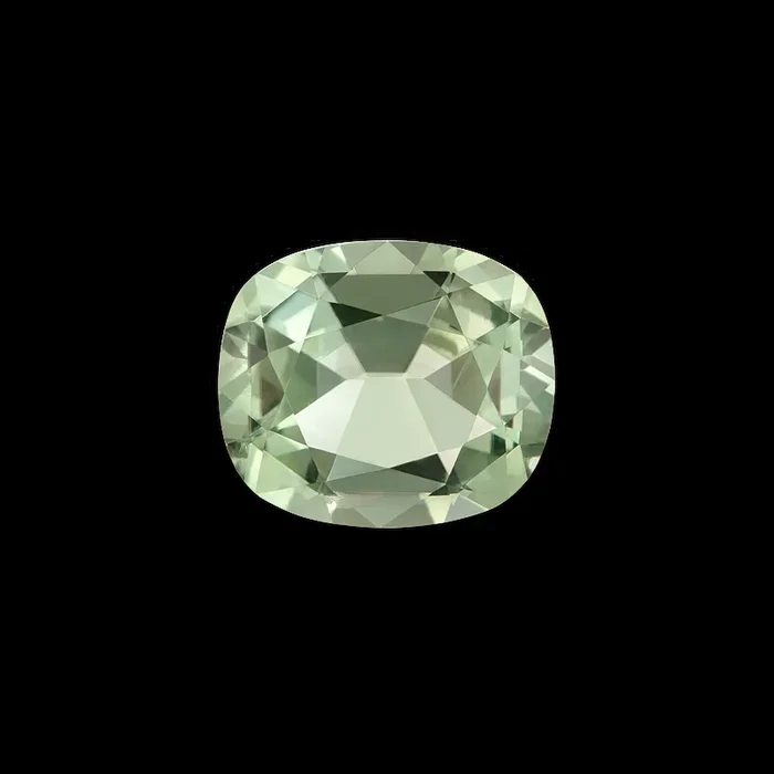 Faceted Green Tourmaline Cushion