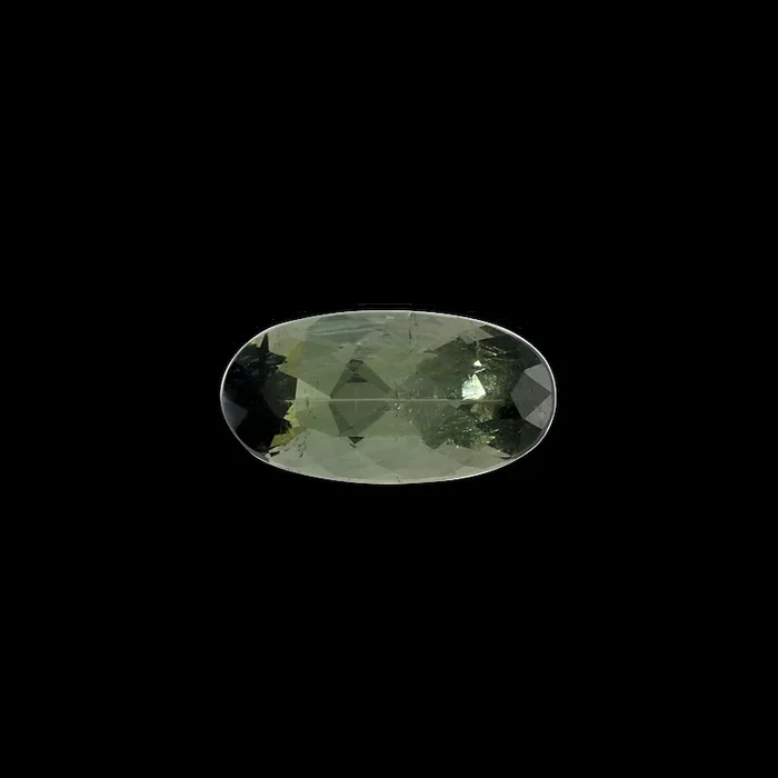Faceted Green Tourmaline Elongated Oval