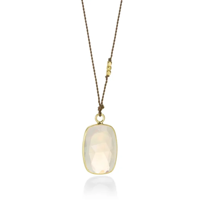Faceted Opal Necklace