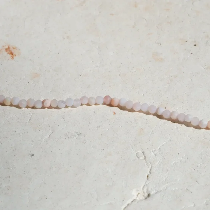 Faceted Pink Opal Necklace | OOAK