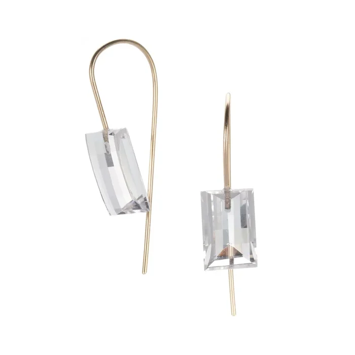 Faceted Quartz Mini Drop Earrings