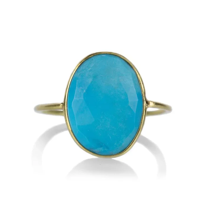 Faceted Turquoise Ring