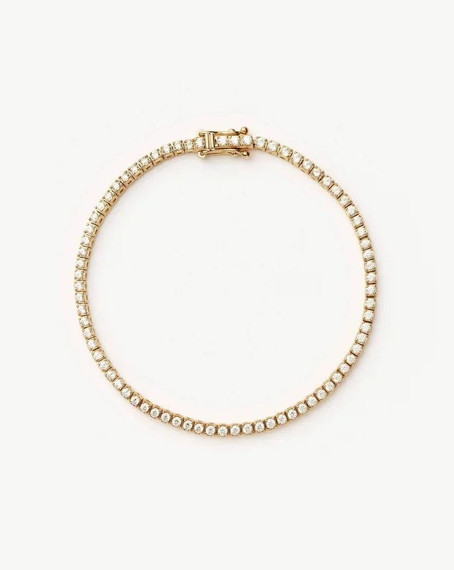 Fine Diamond Tennis Bracelet – Size S/M | 14ct Solid Gold Lab Grown Diamonds
