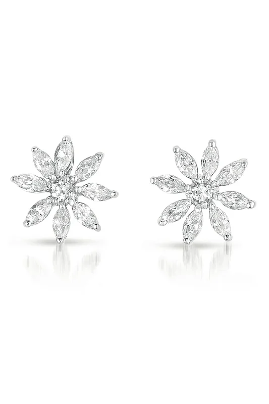 Fleur Cocktail Flower Earrings