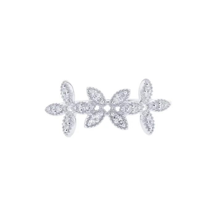 Floating Florals Diamond Ring