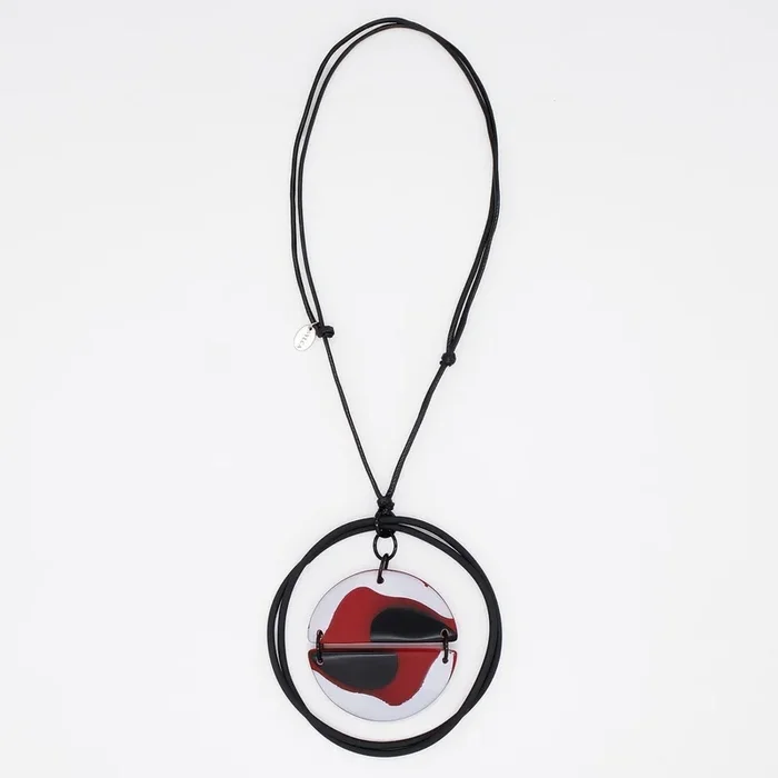 Floating Red Rheanna Pendant Necklace