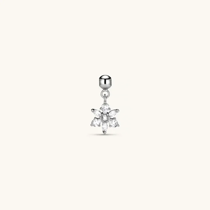 Flora Charm Silver