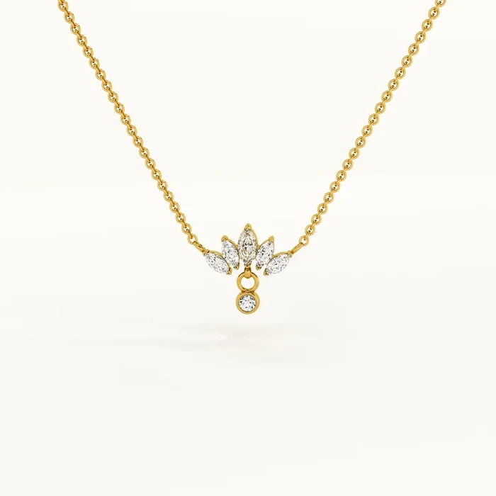 Floral Fantasy Gold Necklace