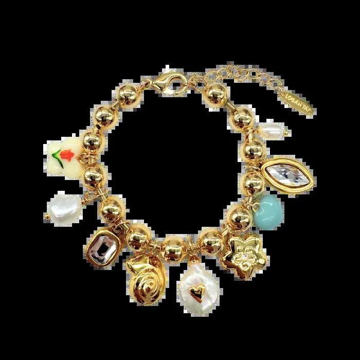 Flower Charm Bracelet