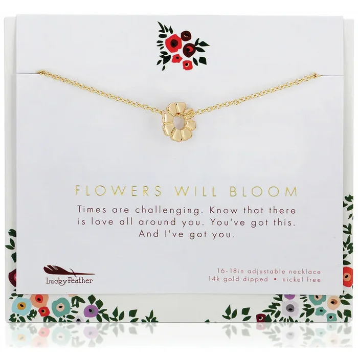 Flowers Will Bloom – Necklace & Card
