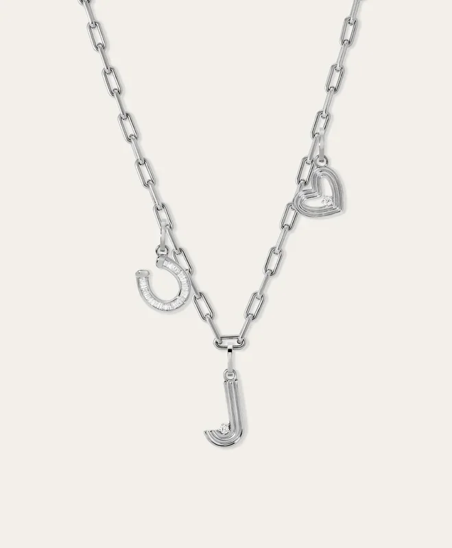 For Luck & Love Diamond Charm Necklace