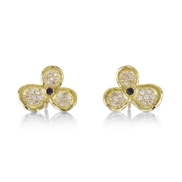 Forget Me Not Triple Petal Studs