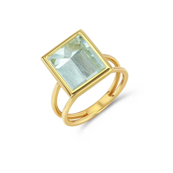 FORM Panel Aquamarine Ring