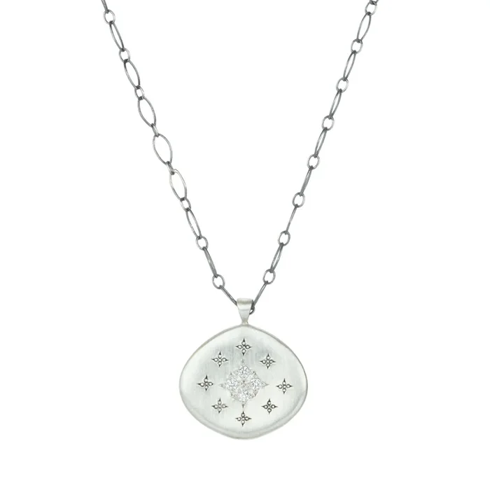 Four Star Silver Lights Pendant Necklace