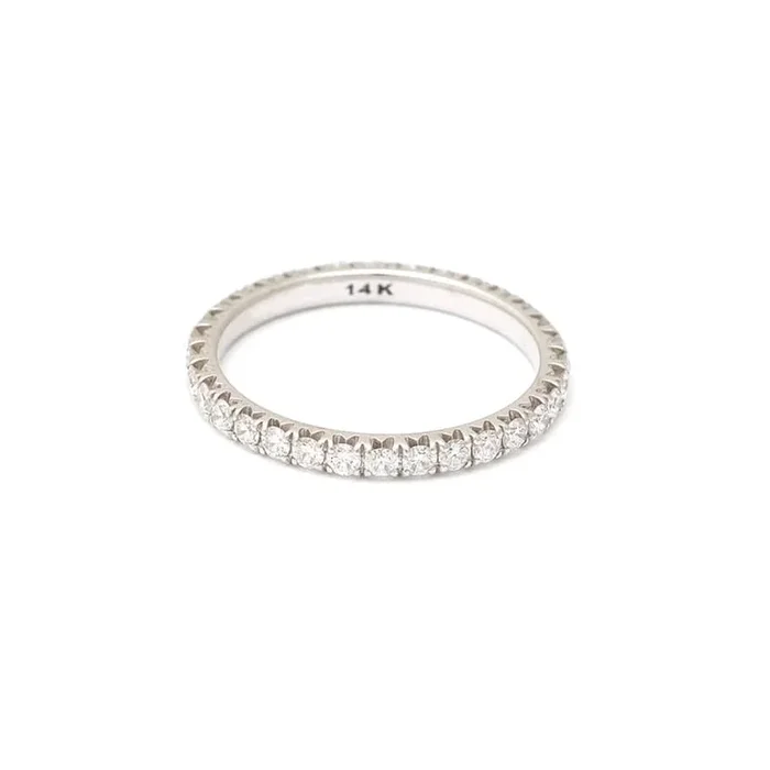 French Pave Diamond Eternity Band