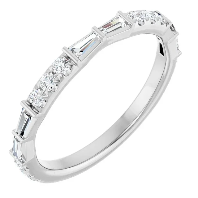 French-Set Diamond Band