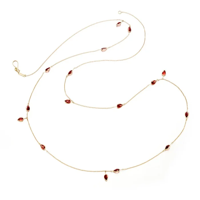 Garnet Long Necklace