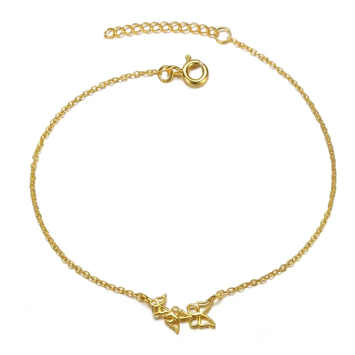 Genevieve Filigree Butterfly Charm Bracelet