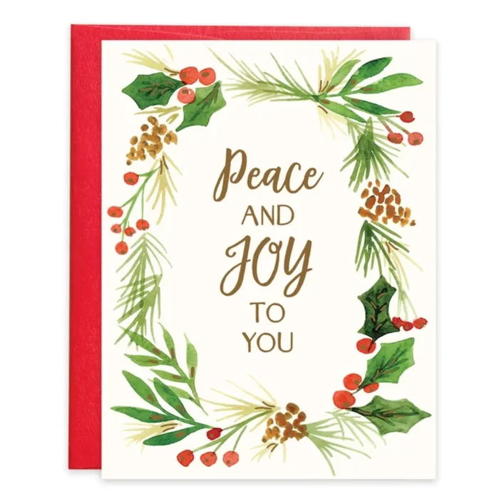 Gina B Designs Christmas Card – Greens Border