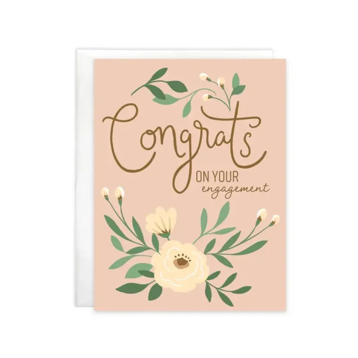Gina B Designs Wedding Greeting Card – Engagement Congrats