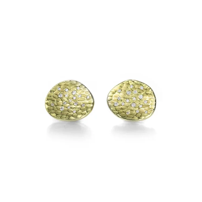 Glacier Studs with Diamonds