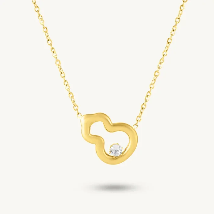 Glimmer Outline Pendant Necklace