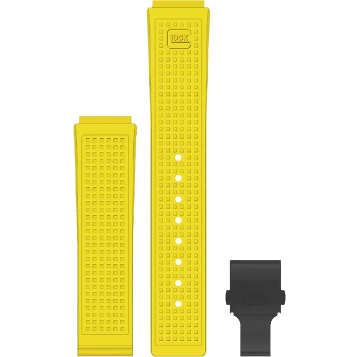Glock Yellow 18MM Black Clasp Watch Band