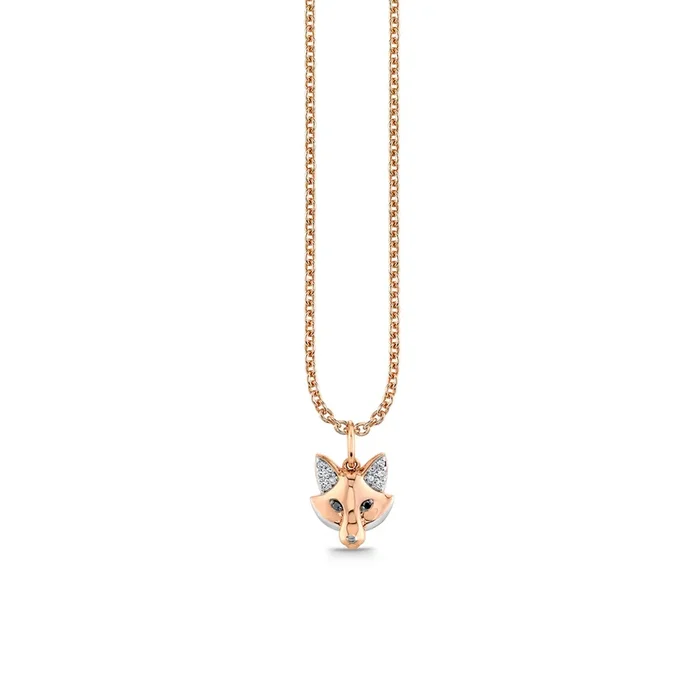 Gold & Diamond Fox Charm