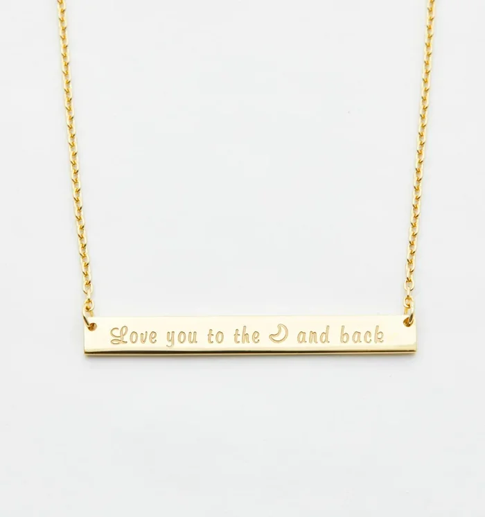 Gold Bar Necklace