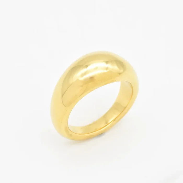 Gold Dome Ring – Dome Statement Ring – Gold Unisex Ring