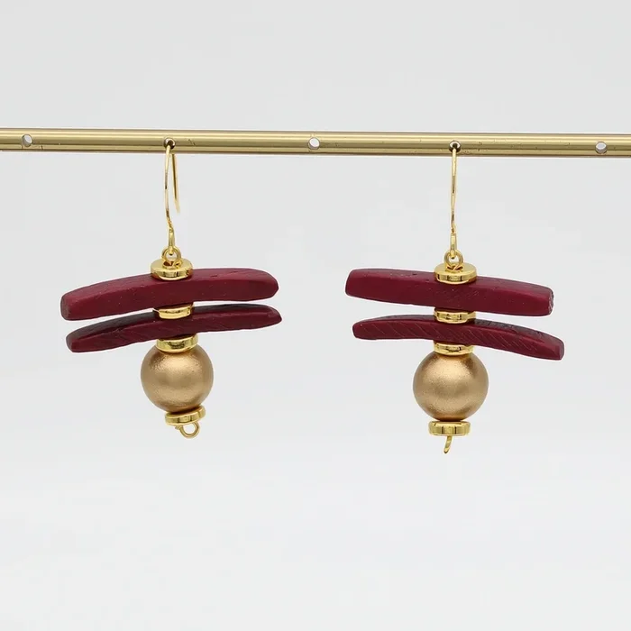Gold Skylar Coastal Aura Earrings