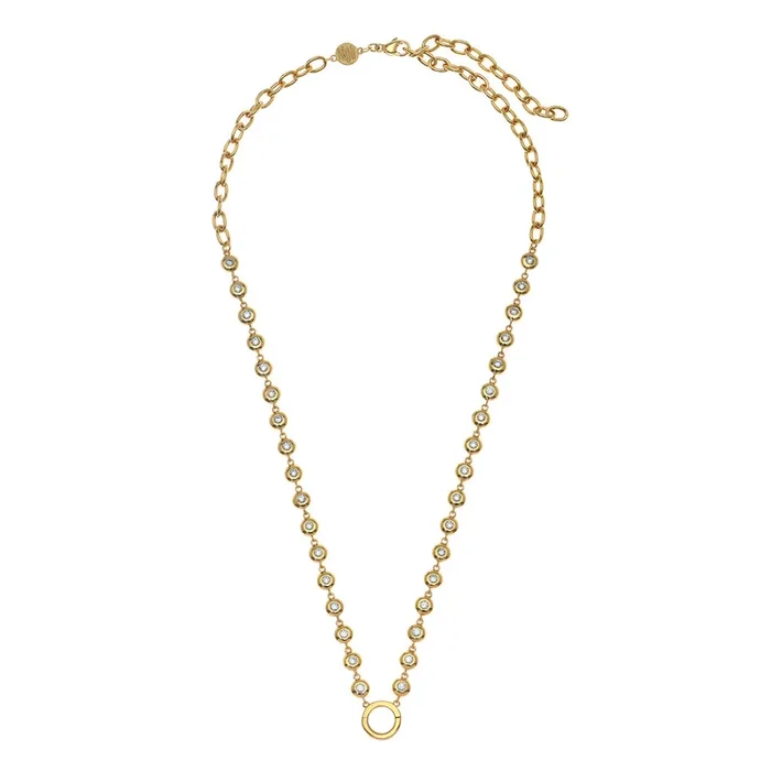 Goldbug Collection Bezel Charm Necklace