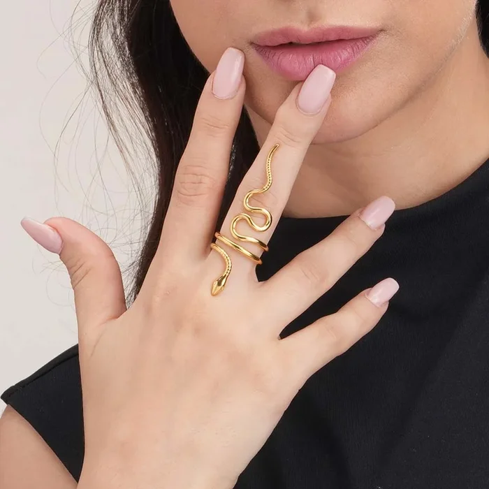 Golden Serpent Ring