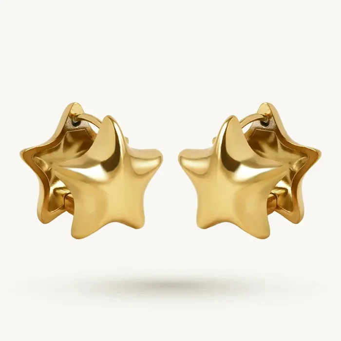 Golden Wish Star Earring