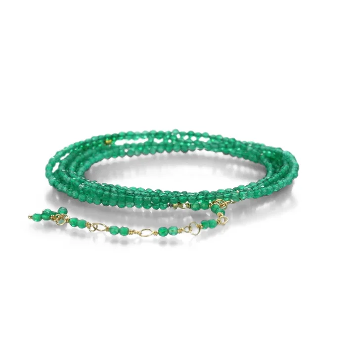 Green Onyx Wrap Bracelet