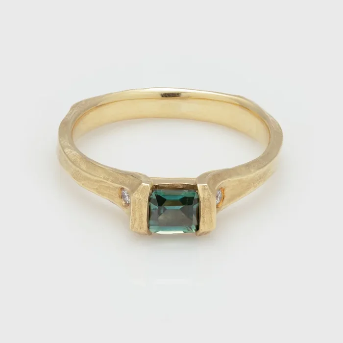 Green Sapphire Ring