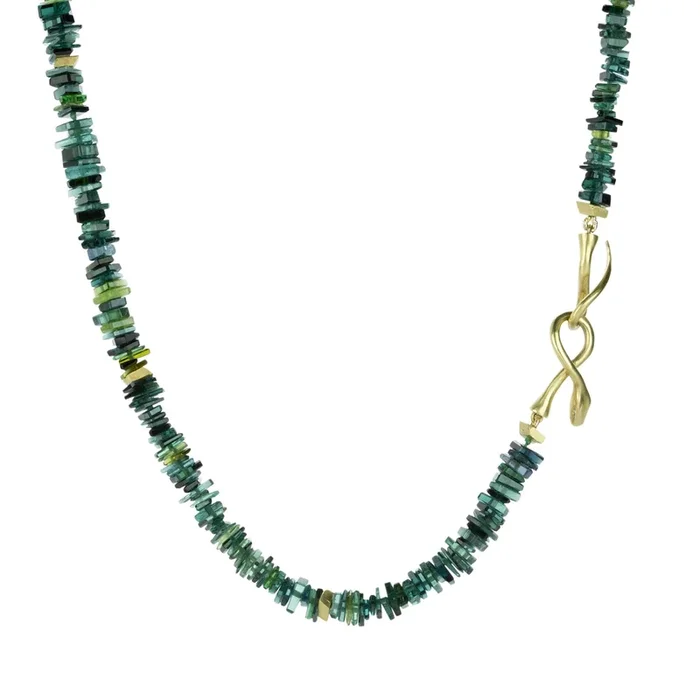 Green Tourmaline Boa Necklace