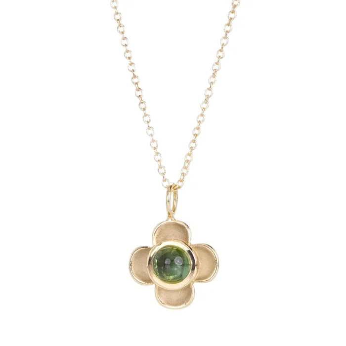 Green Tourmaline Primrose Pendant (Pendant Only)