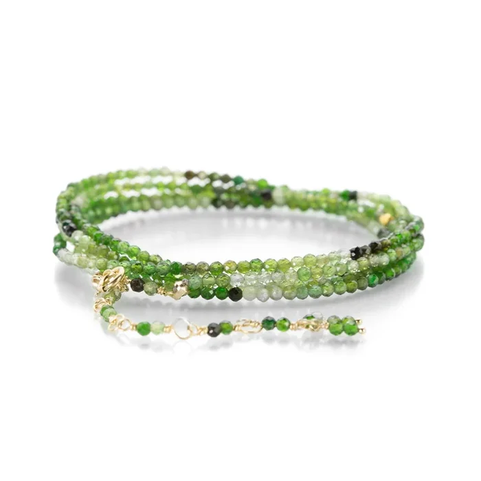 Green Tourmaline Wrap Bracelet