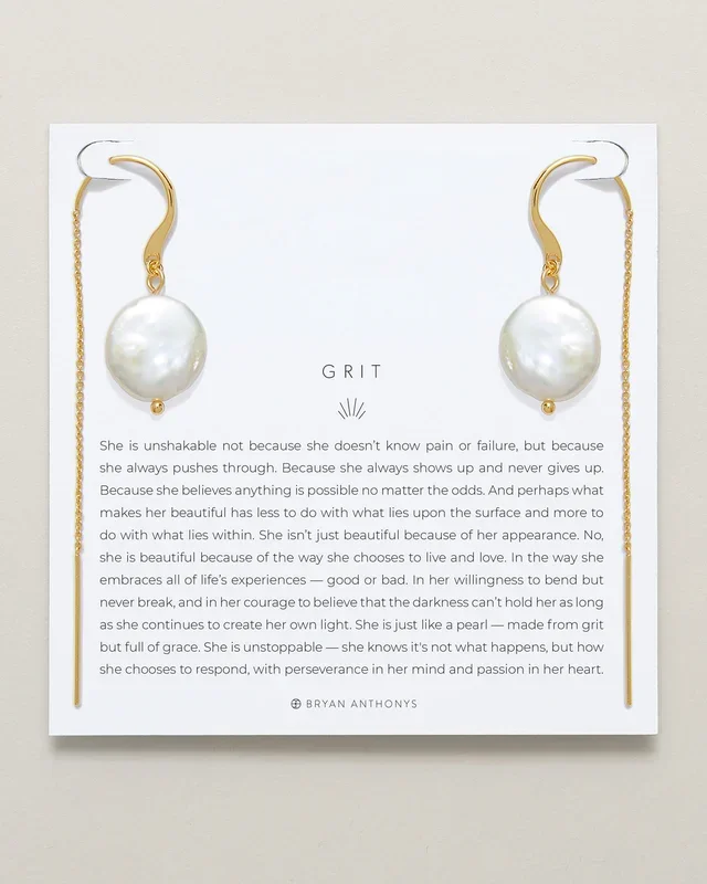 Grit Threader Earrings
