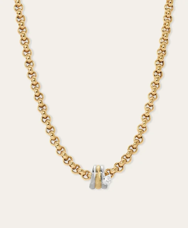 Groovy Diamond Era XL Big Bead Necklace